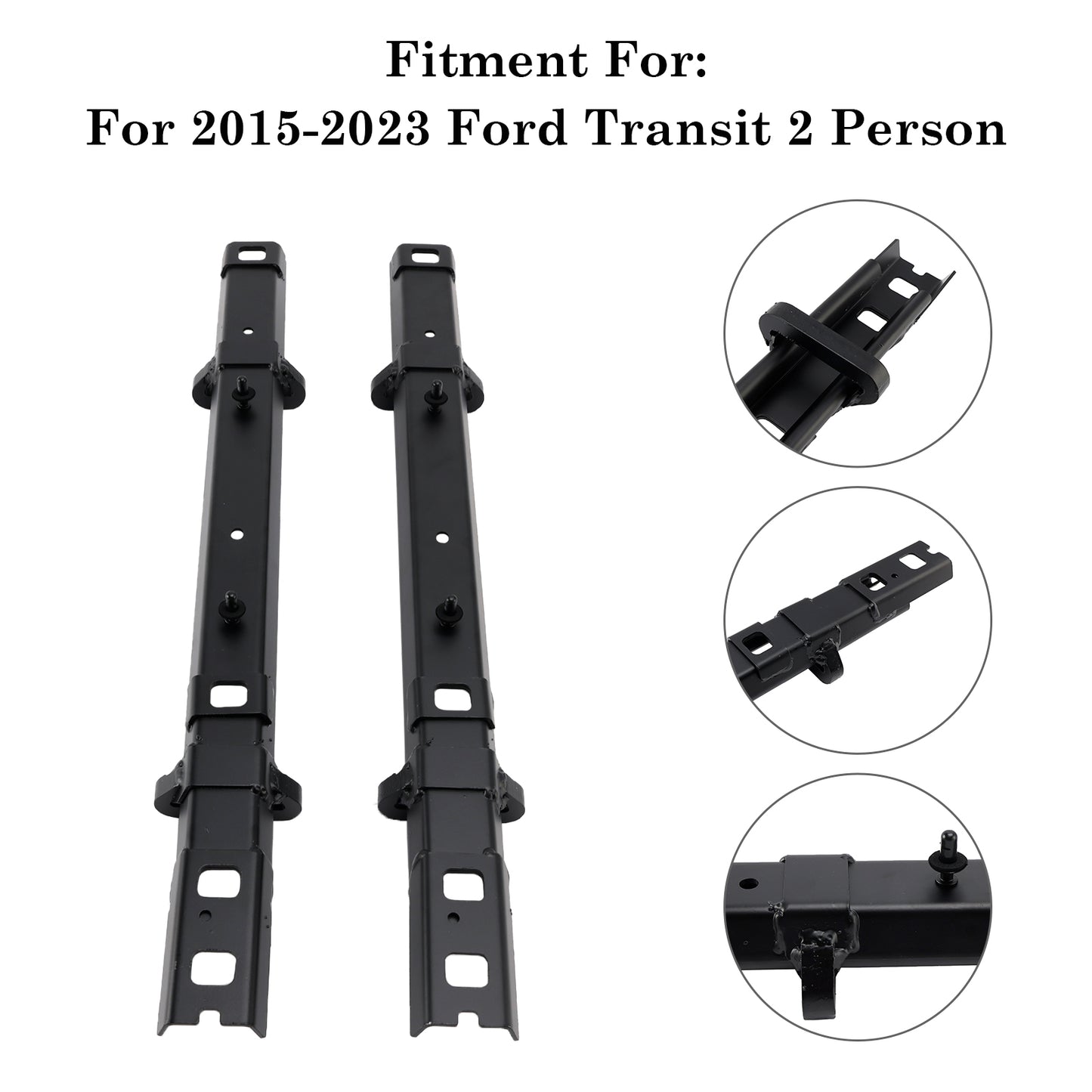 2Pcs Seat Bracket Floor Track Bracket For 2015-2023 Ford Transit 2 Person Bench Seat