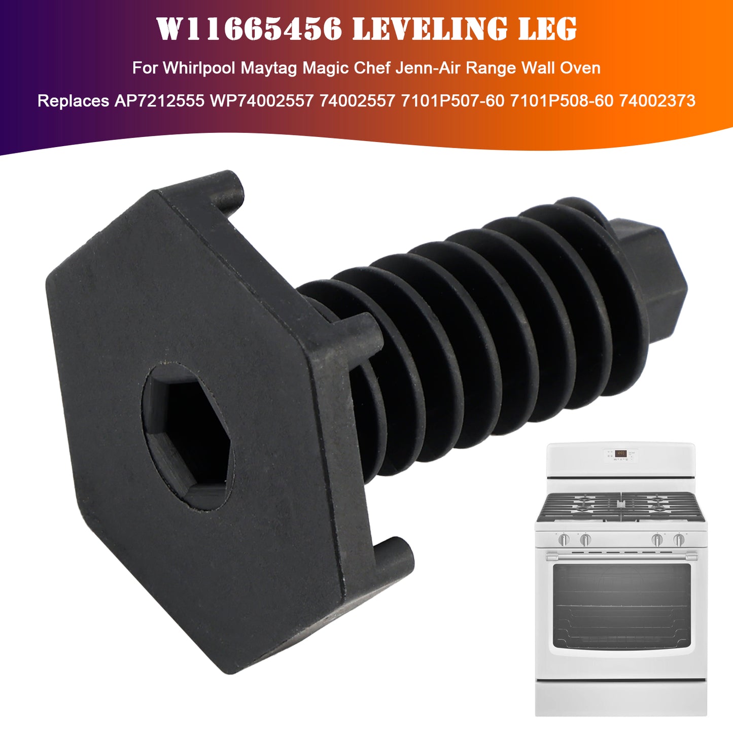 W11665456 Leveling Leg For Maytag Magic Chef Jenn-Air Range Wall Oven
