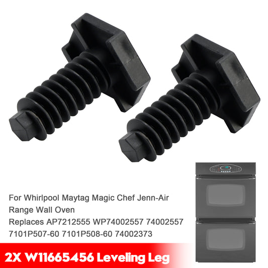 2X W11665456 Leveling Leg For Maytag Chef Jenn-Air Range Wall Oven