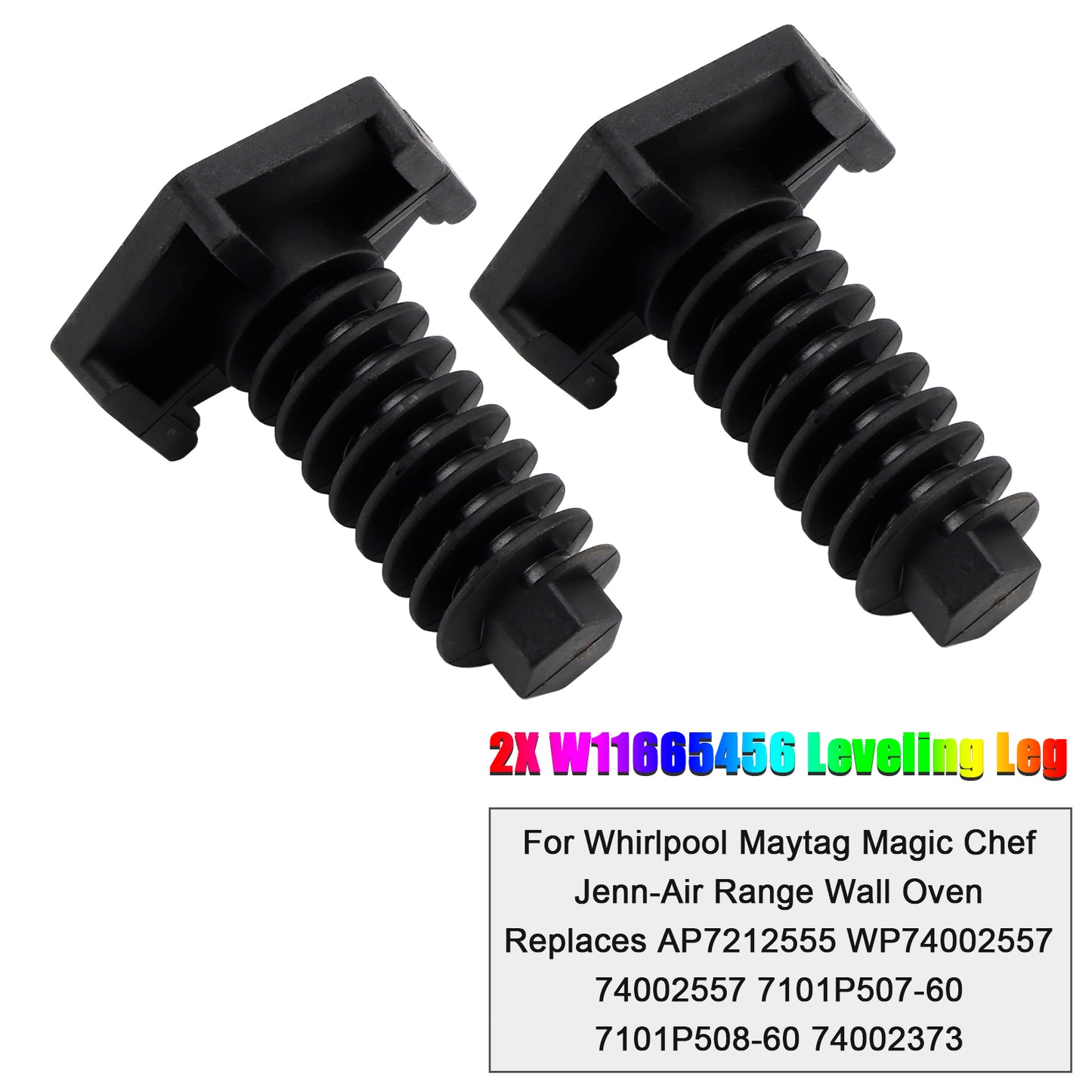 2X W11665456 Leveling Leg For Maytag Chef Jenn-Air Range Wall Oven