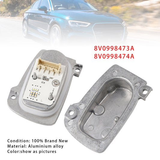 2Pcs LED Headlight DRL lightsource Control Unit 8V0998473A 8V0998474A For AUDI A3 S3