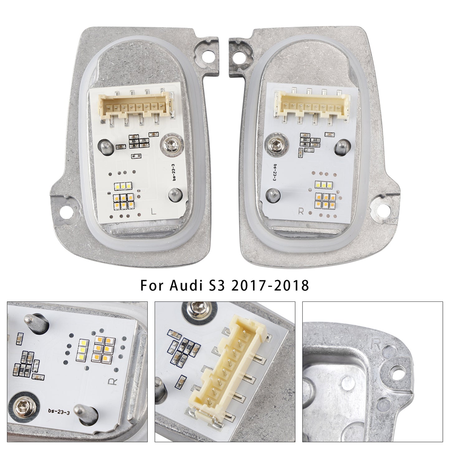 2Pcs LED Headlight DRL lightsource Control Unit 8V0998473A 8V0998474A For AUDI A3 S3