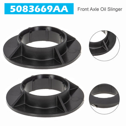 2x Front Axle Oil Slinger 5083669AA for Jeep Wrangler JK 2007-2018