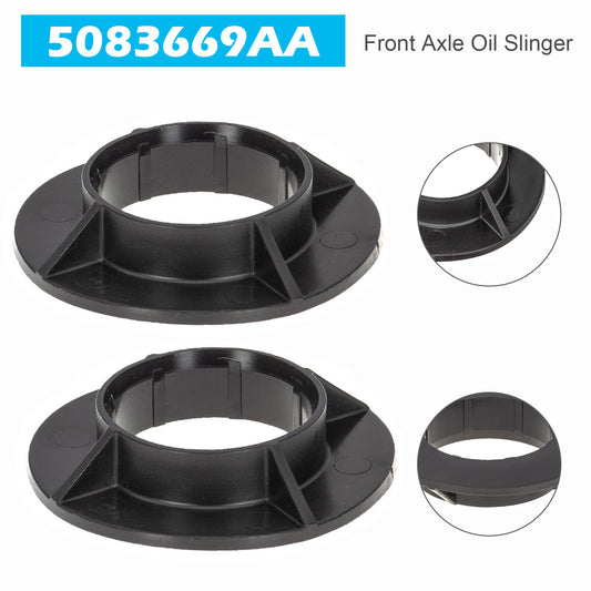 2x Front Axle Oil Slinger 5083669AA for Jeep Wrangler JK 2007-2018
