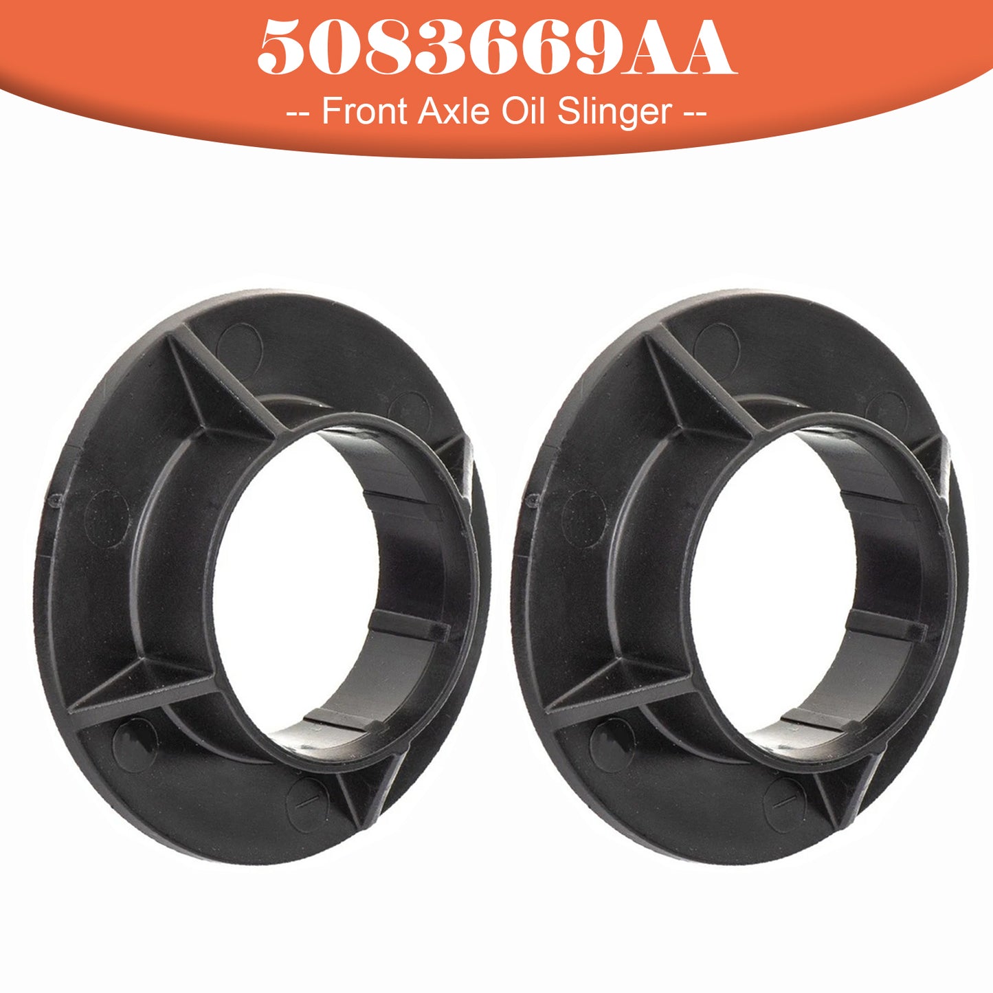 2x Front Axle Oil Slinger 5083669AA for Jeep Wrangler JK 2007-2018