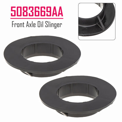 2x Front Axle Oil Slinger 5083669AA for Jeep Wrangler JK 2007-2018