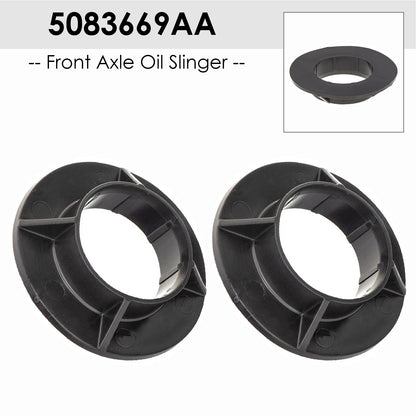 2x Front Axle Oil Slinger 5083669AA for Jeep Wrangler JK 2007-2018
