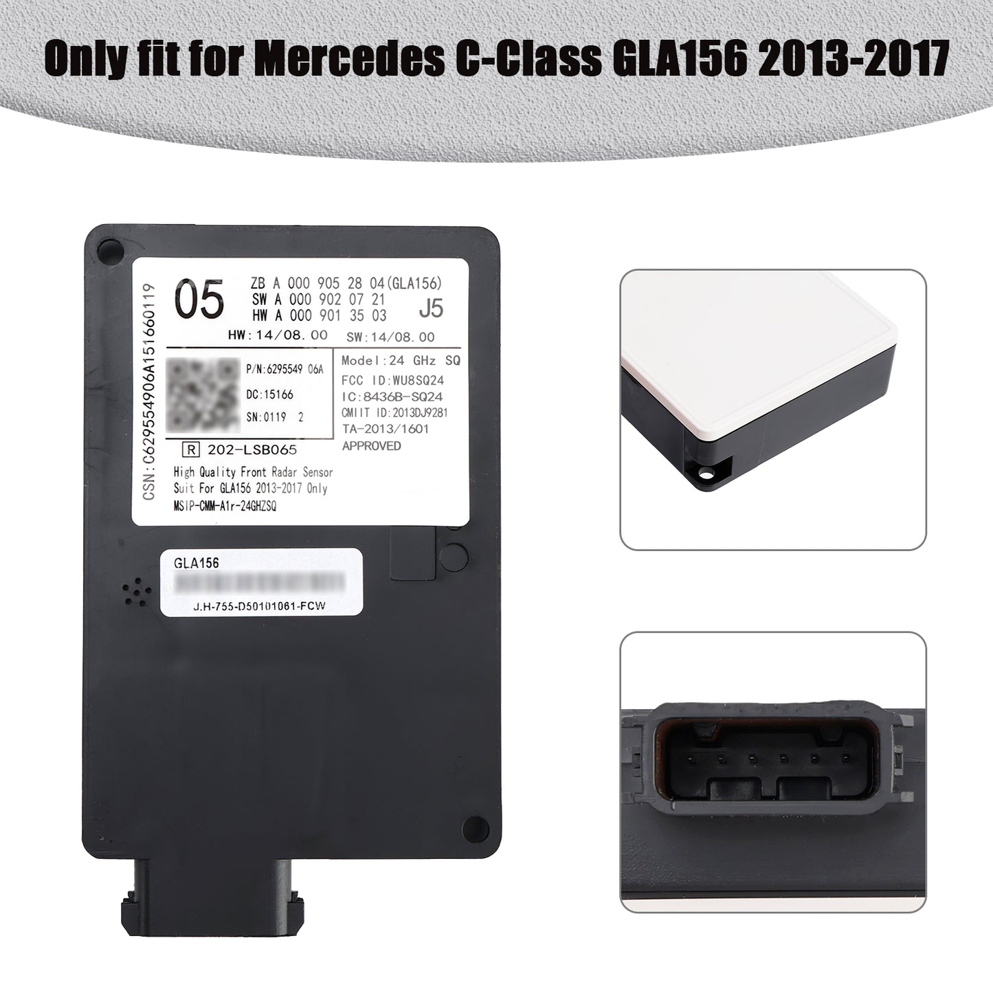 Front Radar Sensor Distronic Control Unit A0009052804 For Mercedes C-Class GLA156 2013-2017