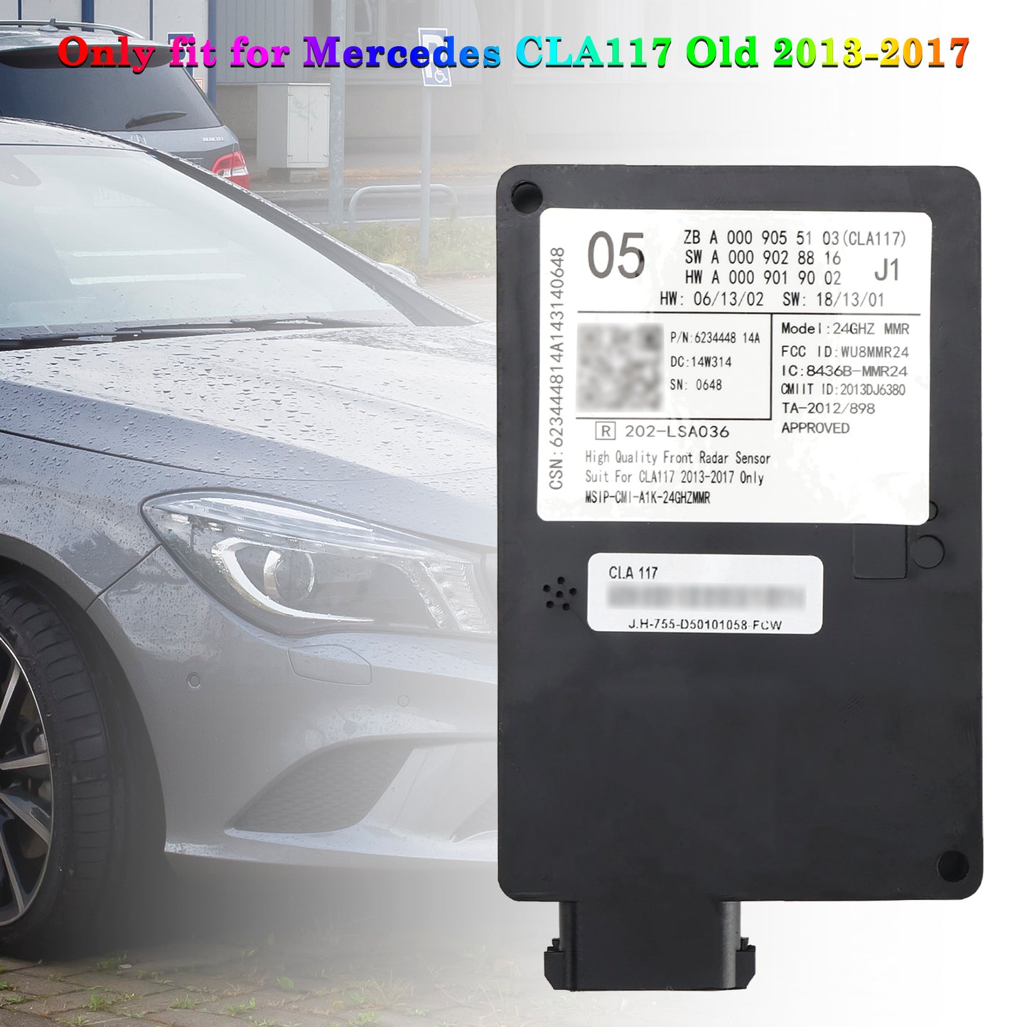 Front Radar Sensor Distronic Control Unit A0009055103 For Mercedes CLA117 2013-2017