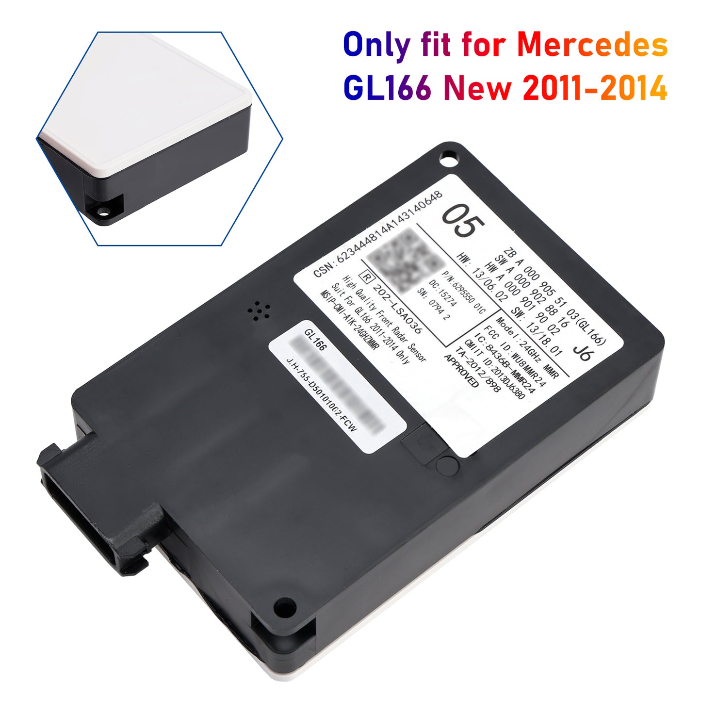 Front Radar Sensor Distronic Control Unit A0009055103 For Mercedes GL166 2011-2014