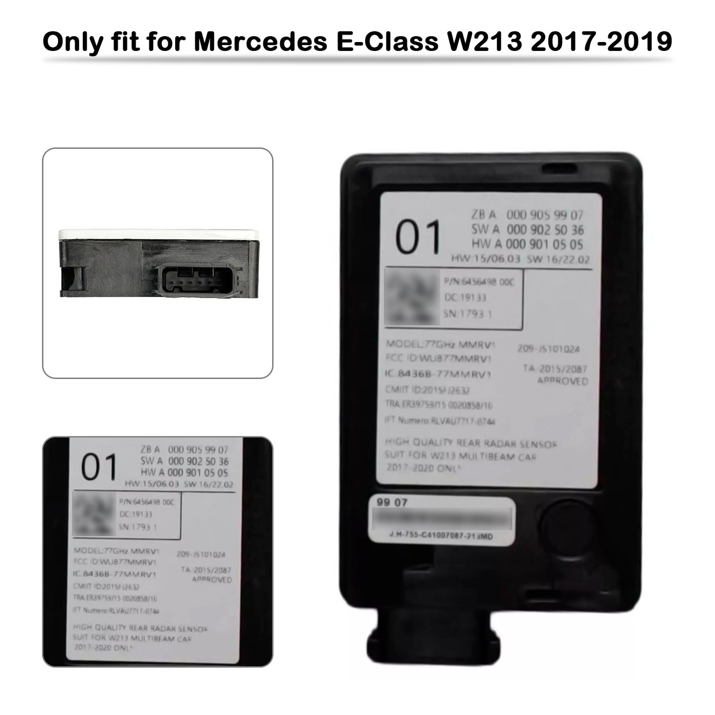 ECU Lane Change Blind Spot Radar A0009059907 For Mercedes E-Class W213 S213 2017-2019