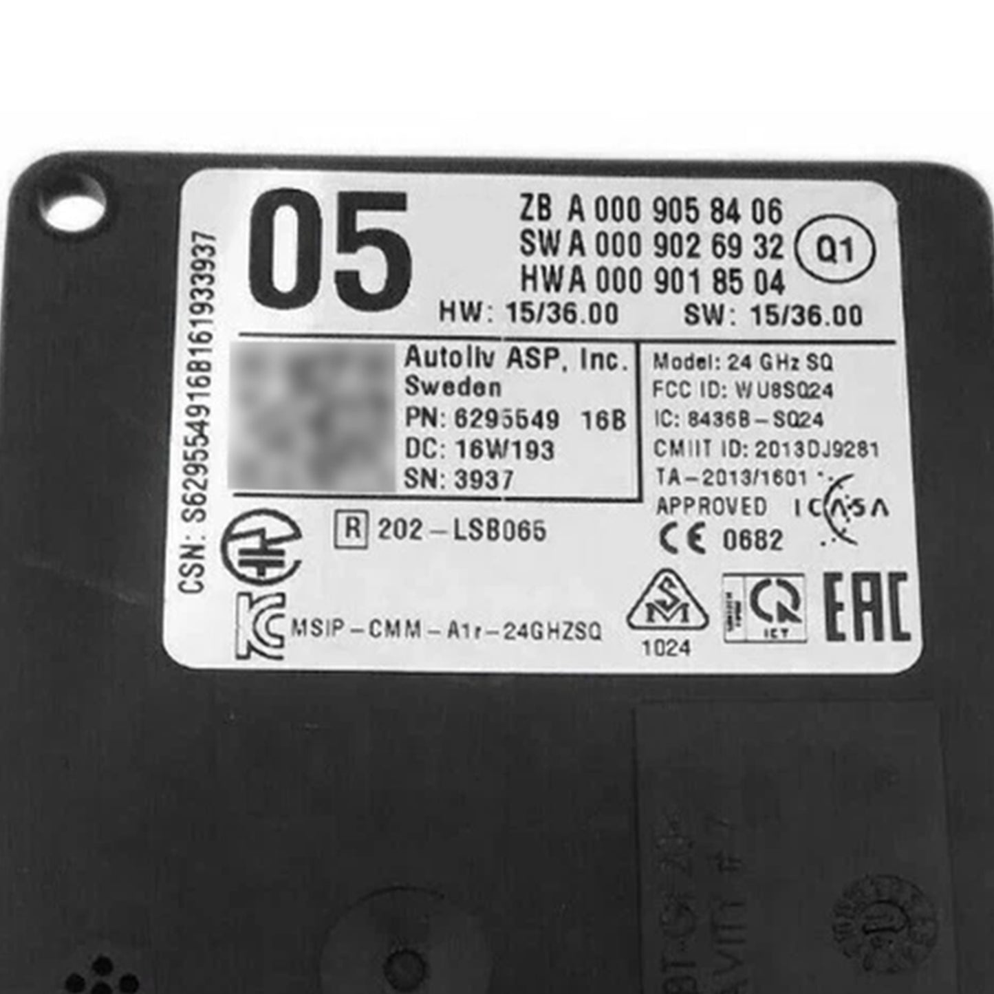 Front Radar Sensor Distronic Control Unit 0009058406 For Mercedes W117 W156 W176 W205 W218 W222