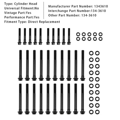 Cylinder Head Bolts Kit 134-3610 For Chevrolet Gen III IV LS Engines 2004+