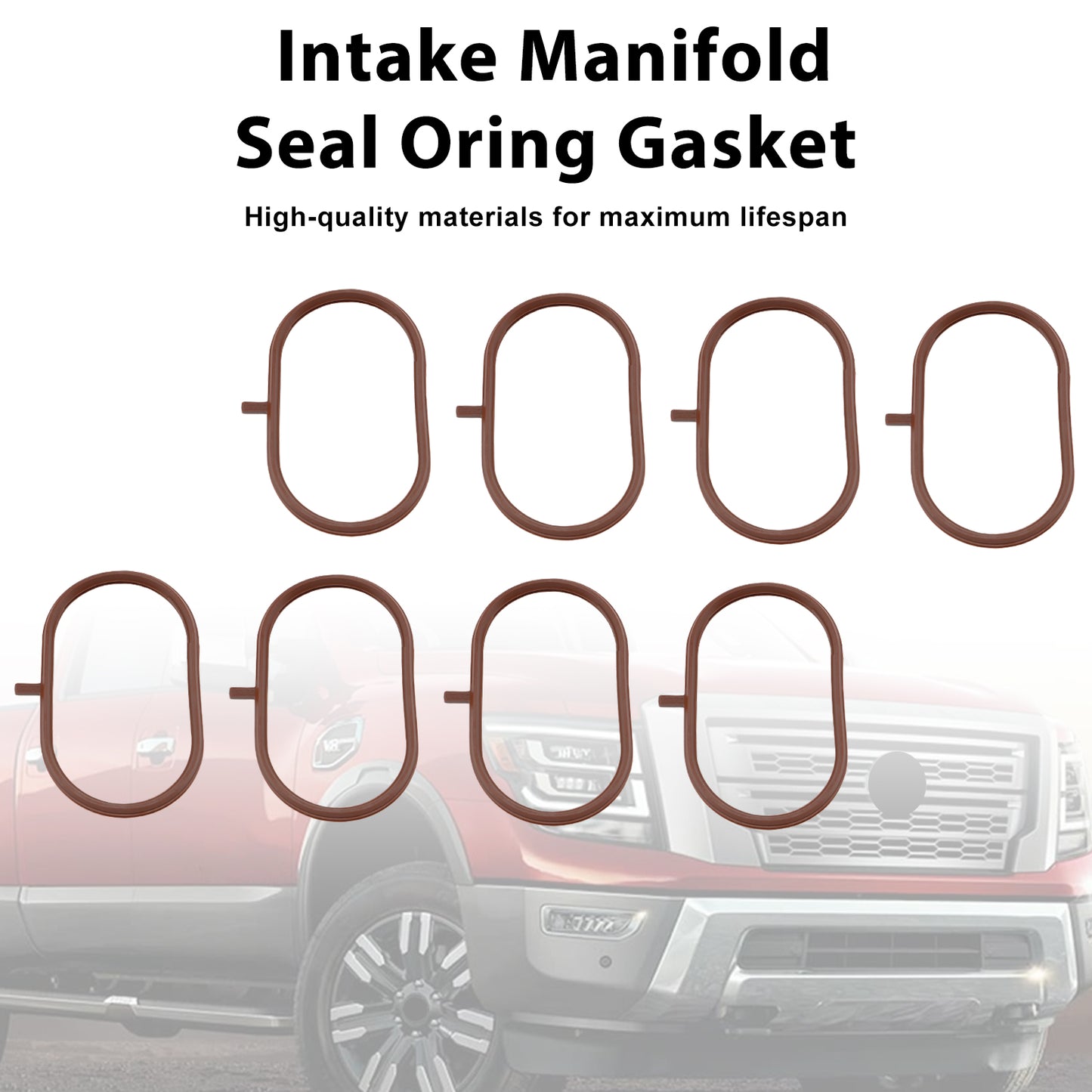 8PCS Intake Manifold Gasket Fit Nissan Titan XD 2016-2024 Fit Armada 2017-2024