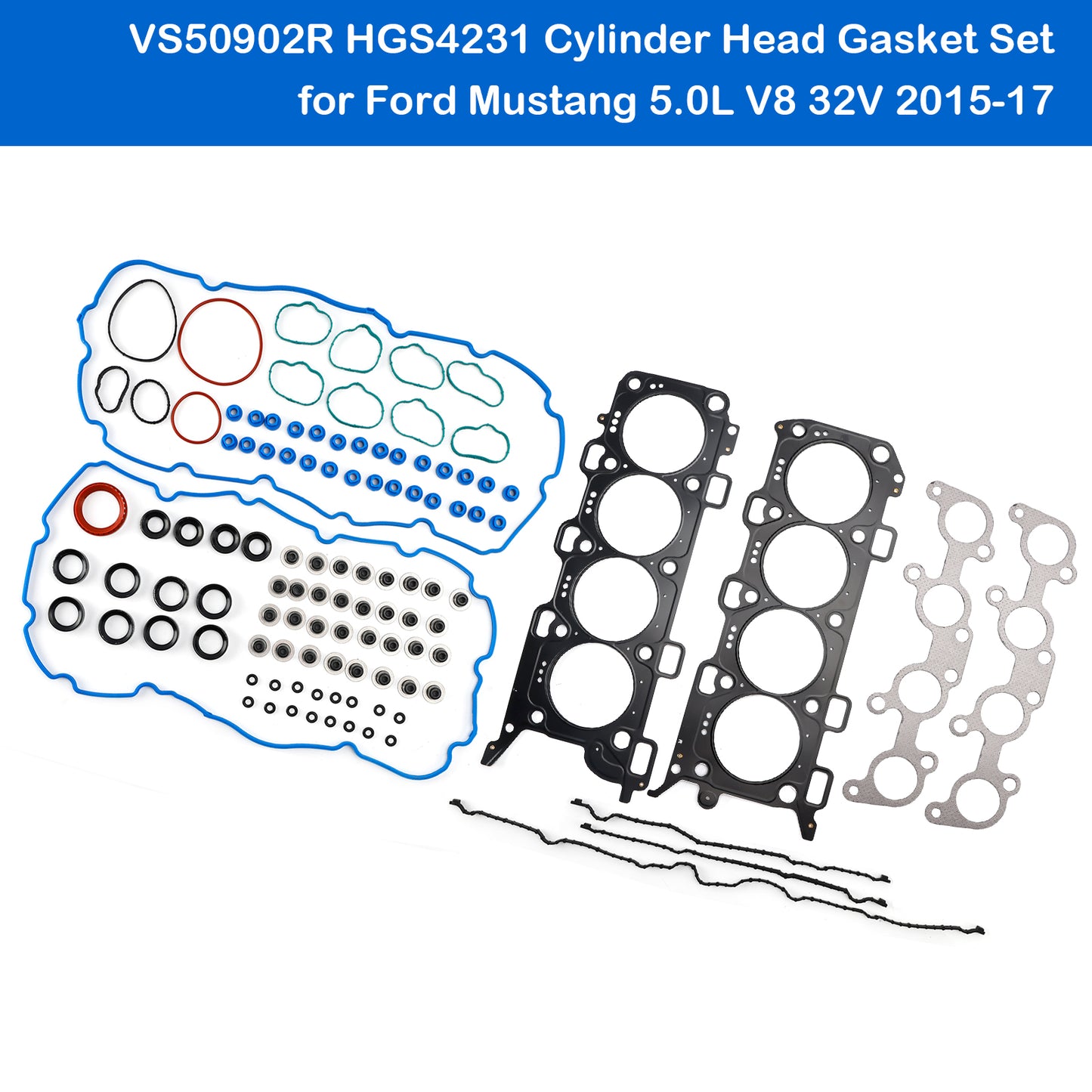 VS50902R HGS4231 Cylinder Head Gasket Set for Ford Mustang 5.0L V8 32V 2015-17