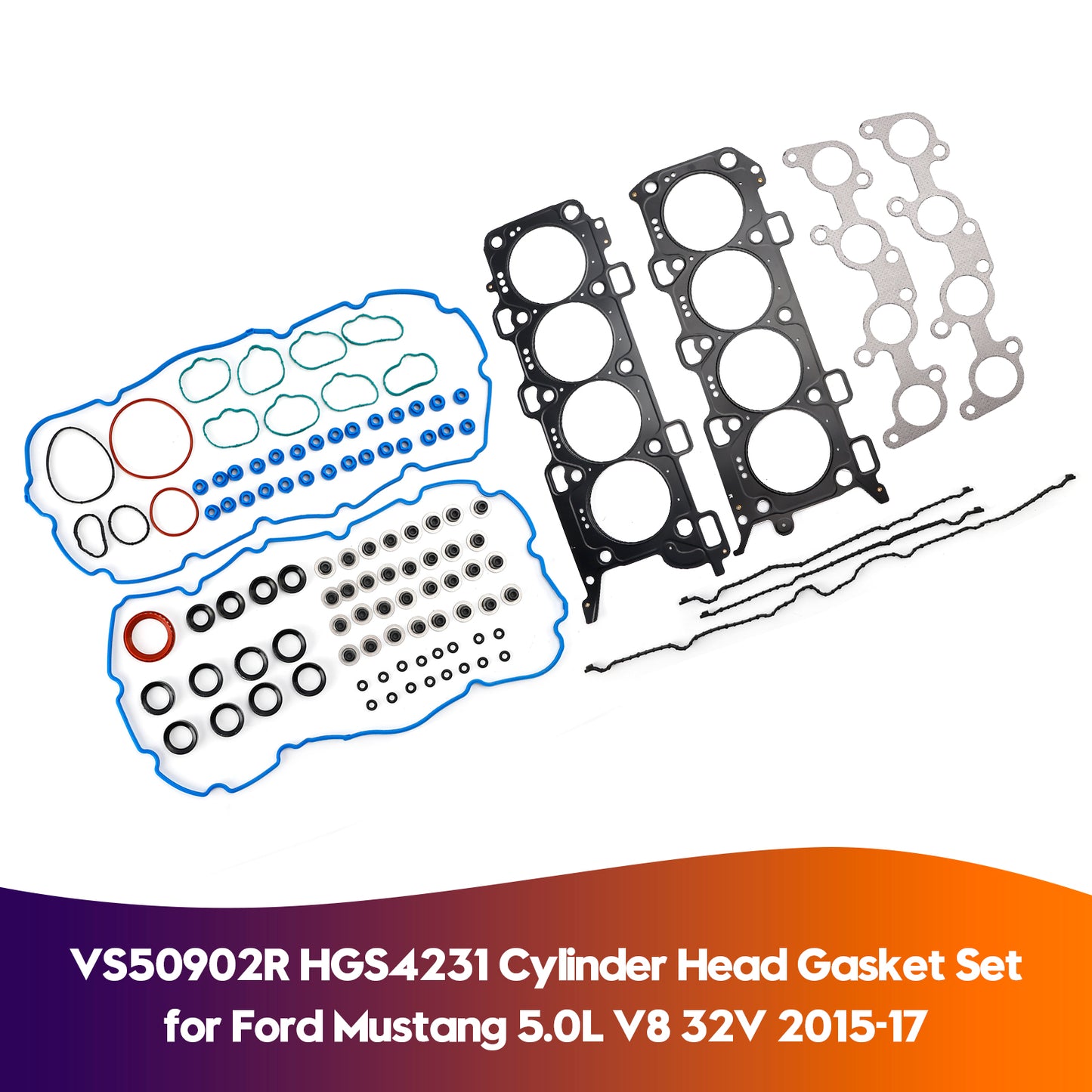 VS50902R HGS4231 Cylinder Head Gasket Set for Ford Mustang 5.0L V8 32V 2015-17