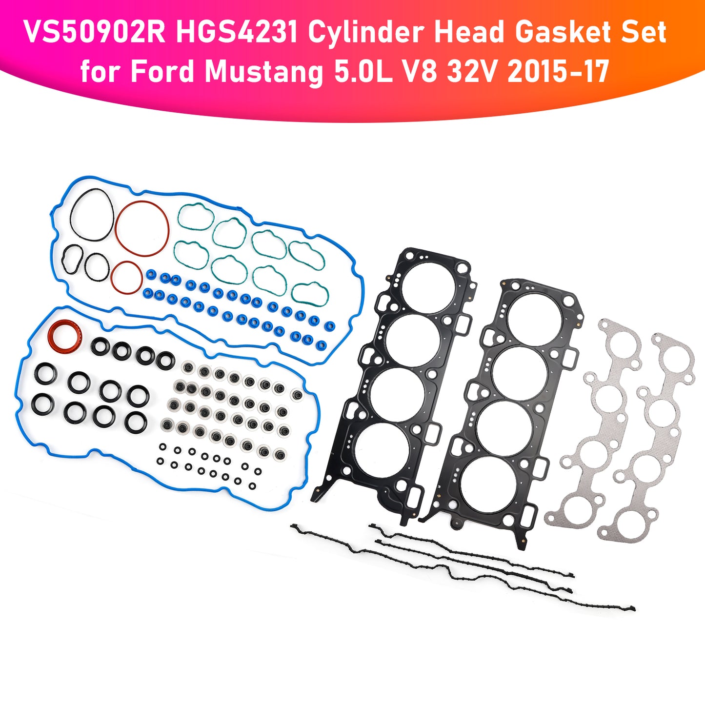 VS50902R HGS4231 Cylinder Head Gasket Set for Ford Mustang 5.0L V8 32V 2015-17