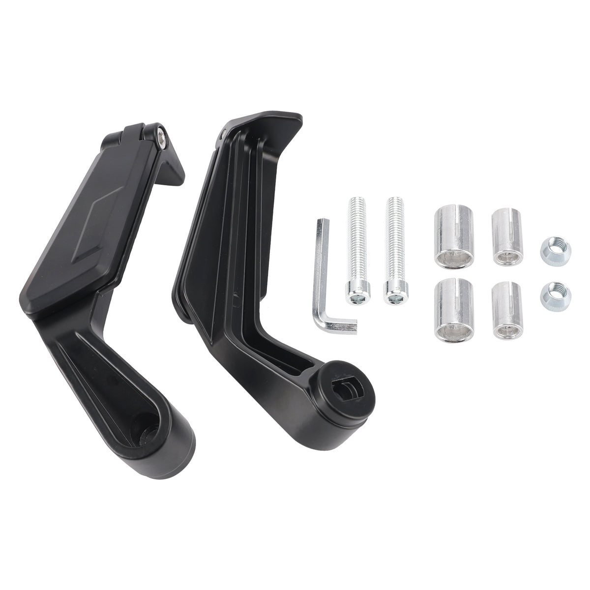 Handle Bar End Lever Protector with Folding Mirrors Set Motorcycle Universal