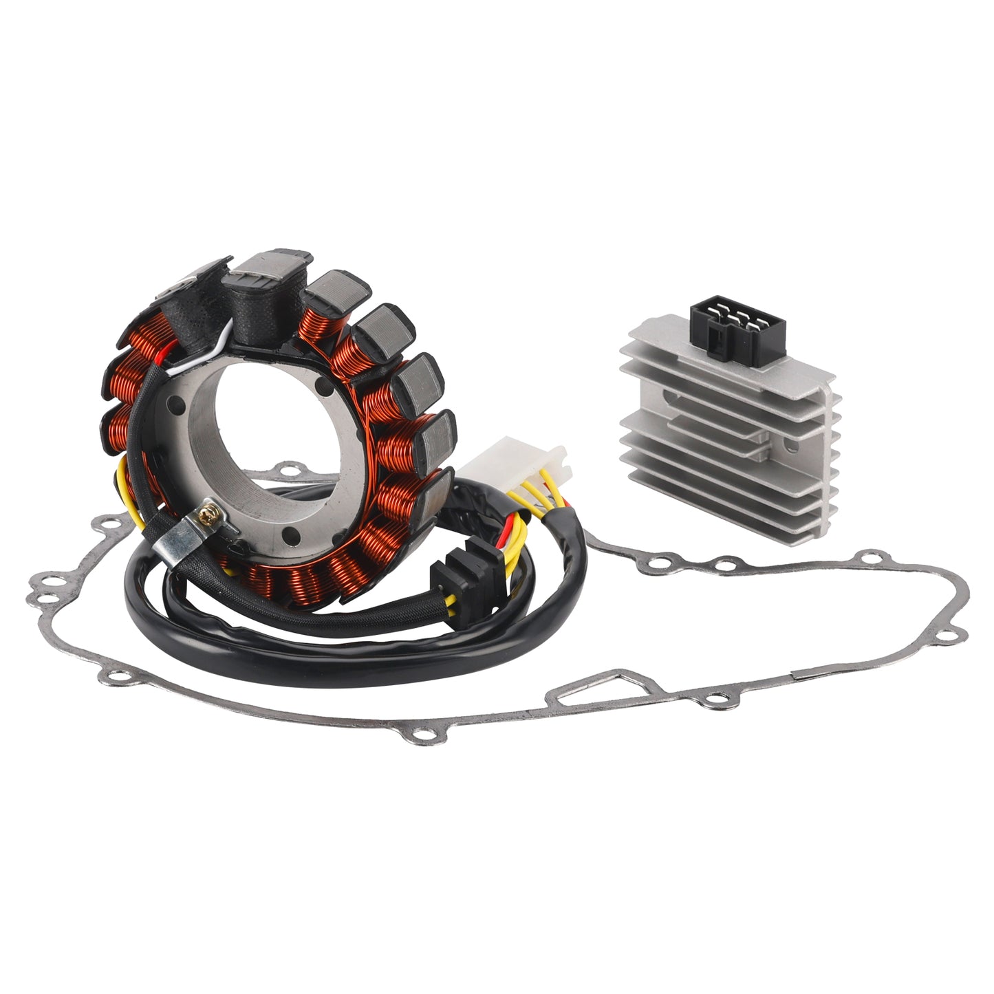1987-2007 Kawasaki KL650 KLR650 Stator Coil 21003-1170+ Voltage Regulator 21066-1038+ Gasket Assy 11060-1693