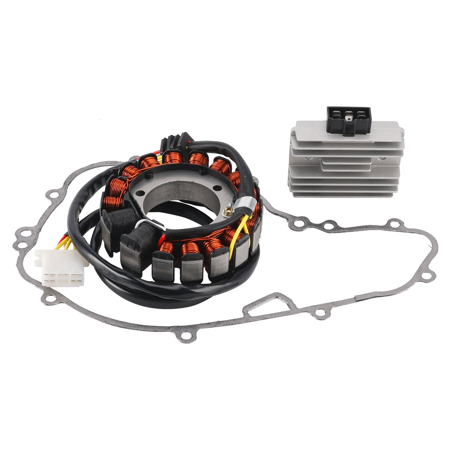 1987-2007 Kawasaki KL650 KLR650 Stator Coil 21003-1170+ Voltage Regulator 21066-1038+ Gasket Assy 11060-1693