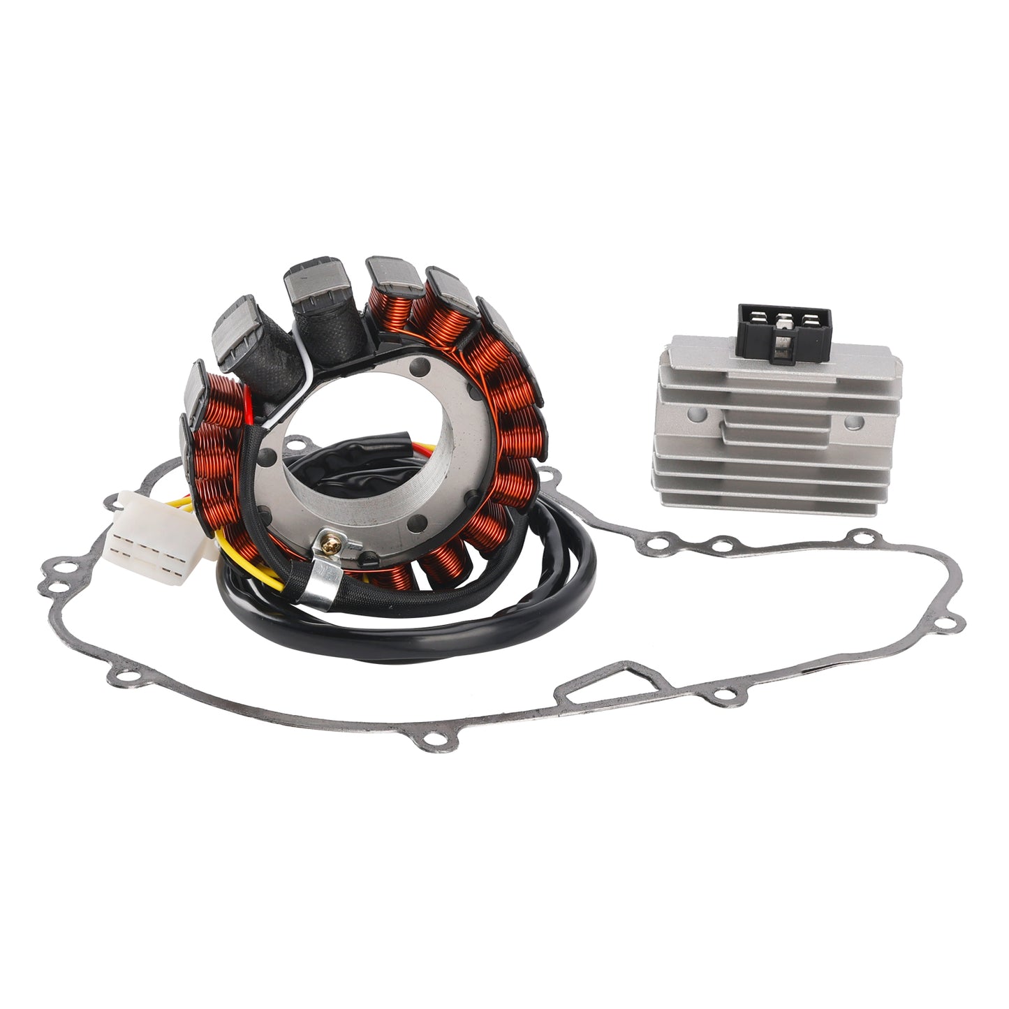 1987-2007 Kawasaki KL650 KLR650 Stator Coil 21003-1170+ Voltage Regulator 21066-1038+ Gasket Assy 11060-1693