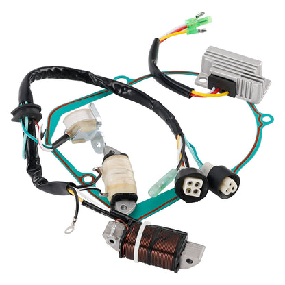 1985-1988 Yamaha YFM80 Badger Moto 4 55X-81960-90+Gasket Assy 3GB-15451-00 Coil Stator 55X-85560-M0+Voltage Regulator