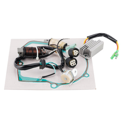 1985-1988 Yamaha YFM80 Badger Moto 4 55X-81960-90+Gasket Assy 3GB-15451-00 Coil Stator 55X-85560-M0+Voltage Regulator