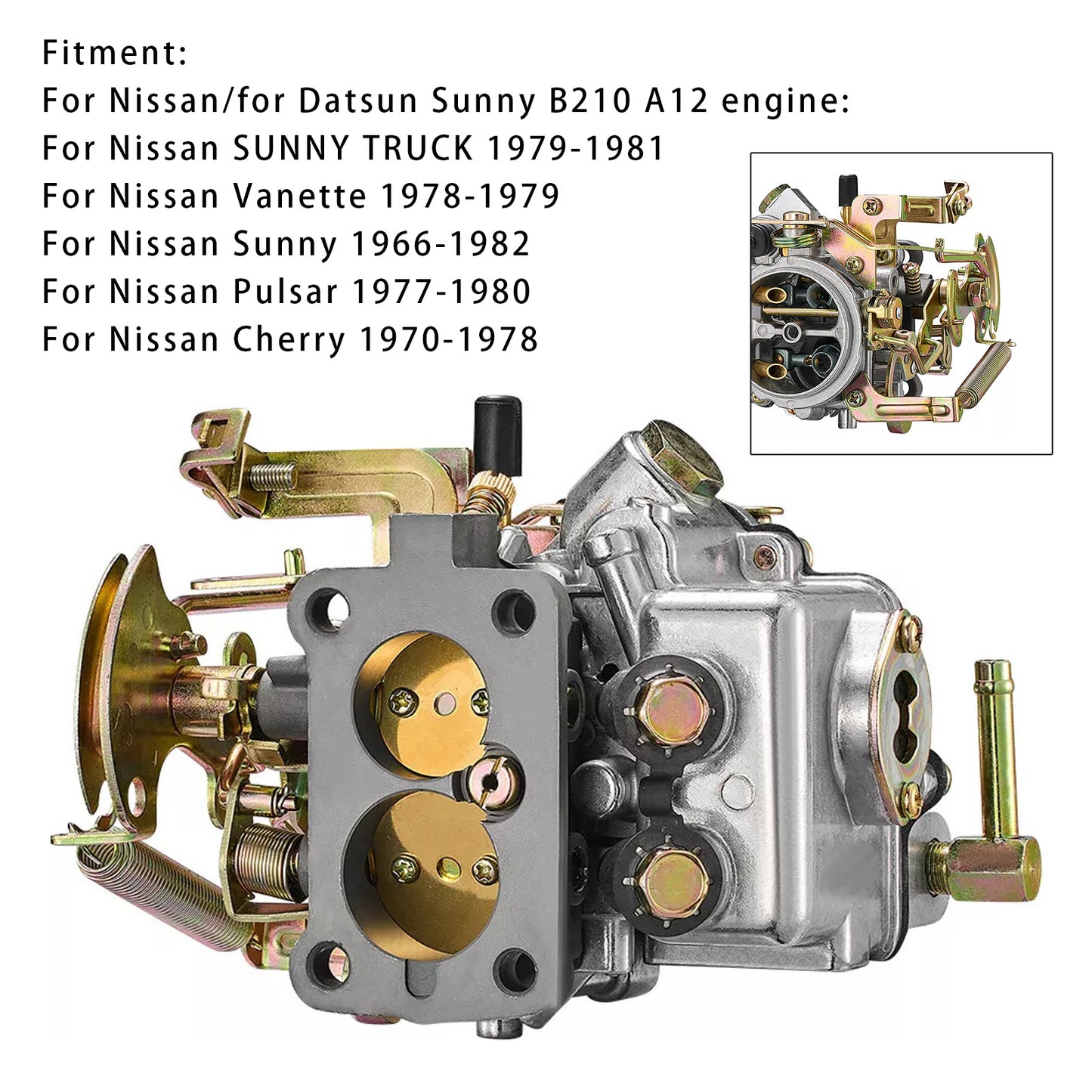 Nissan Datsun Sunny B210 Pulsar Cherry Truck Carburetor Carb 16010-H1602