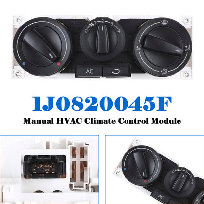 VW Golf Jetta Beetle Manual HVAC Climate Control Module 1J0820045F 599-152