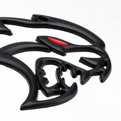 2x Hellcat Fender Side Emblem Badge Decal for SRT Hellcat Black