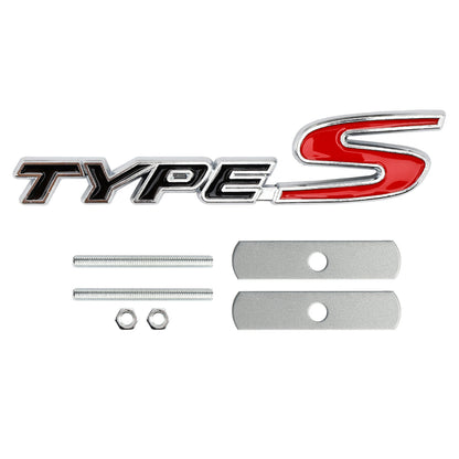 Honda Front Grille TYPE-S Emblem Decal Badge #2
