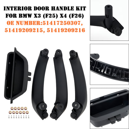 BMW X3 F25 X4 F26 Black Interior Door Handle Kit 51417250307