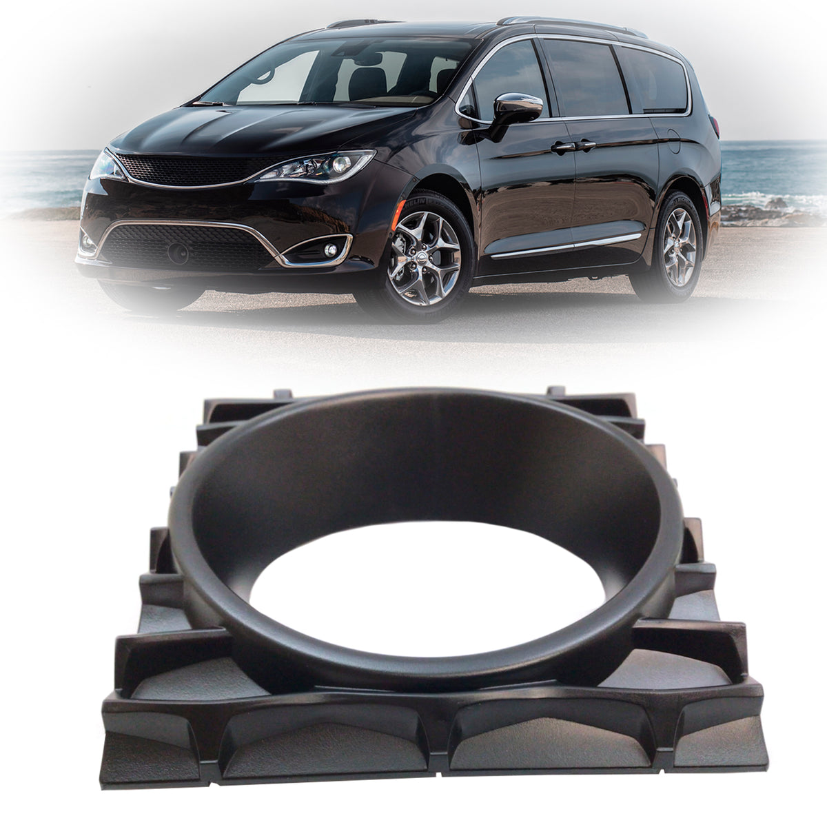 Chrysler Pacifica Voyager 2017-2020 Adaptive Cruise Control Bezel Cover Black 68432233AA