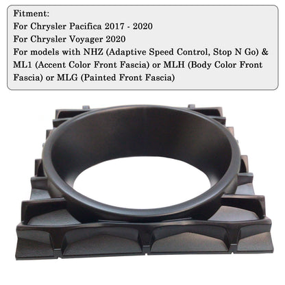 Chrysler Pacifica Voyager 2017-2020 Adaptive Cruise Control Bezel Cover Black 68432233AA