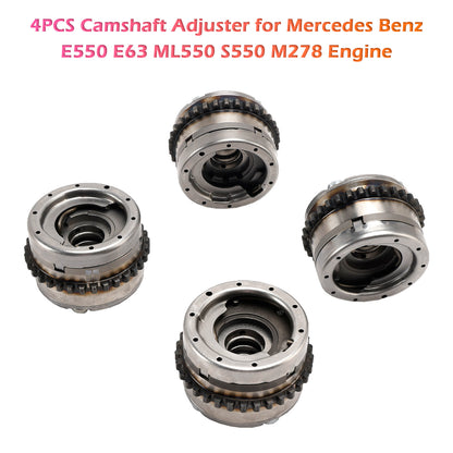 4PCS A2780504900 A2780505100 Camshaft Adjuster for Mercedes Benz E550 E63 ML550 S550 M278 Engine