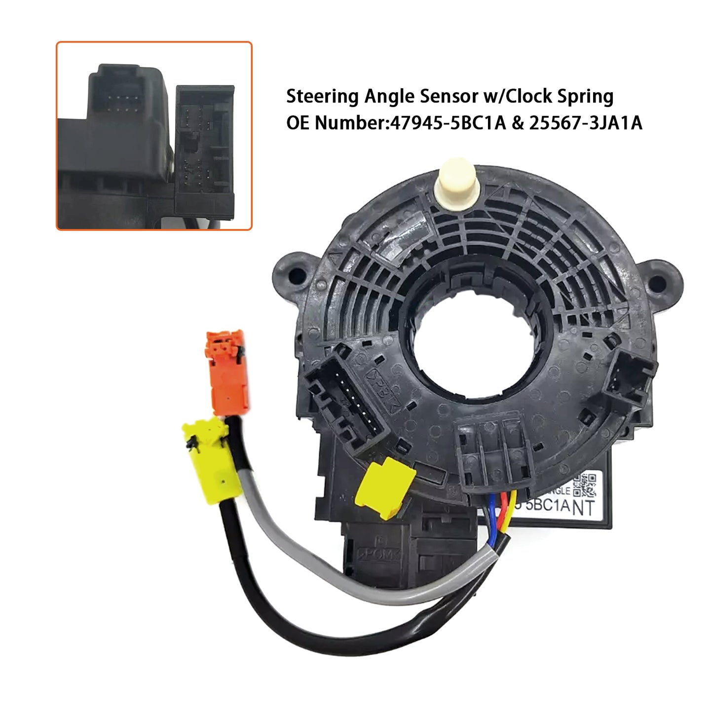 2015-2019 Infiniti Q50 Q60 QX80 Armada 47945-5BC1A 25567-3JA1A Steering Angle Sensor Assembly