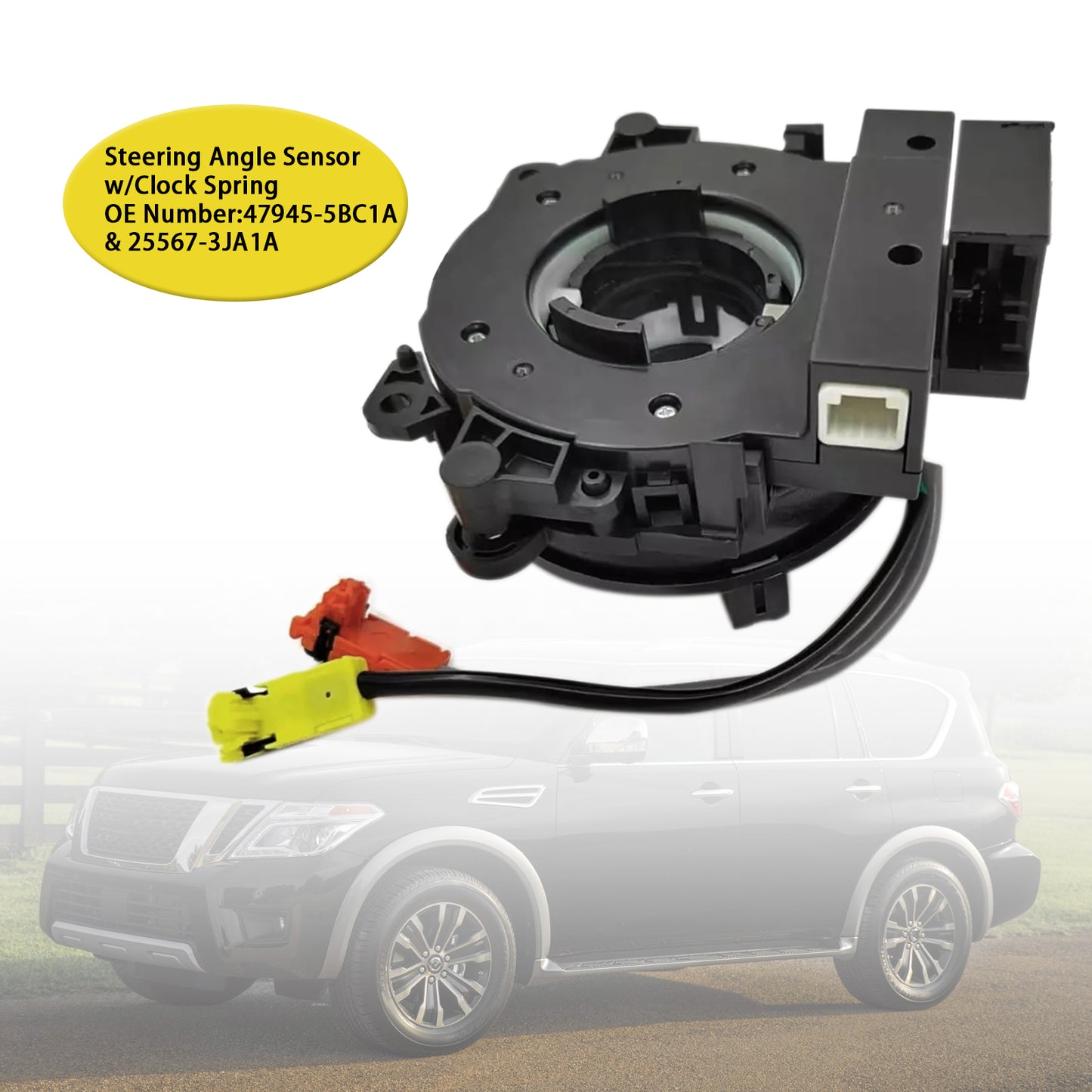 2015-2019 Infiniti Q50 Q60 QX80 Armada 47945-5BC1A 25567-3JA1A Steering Angle Sensor Assembly