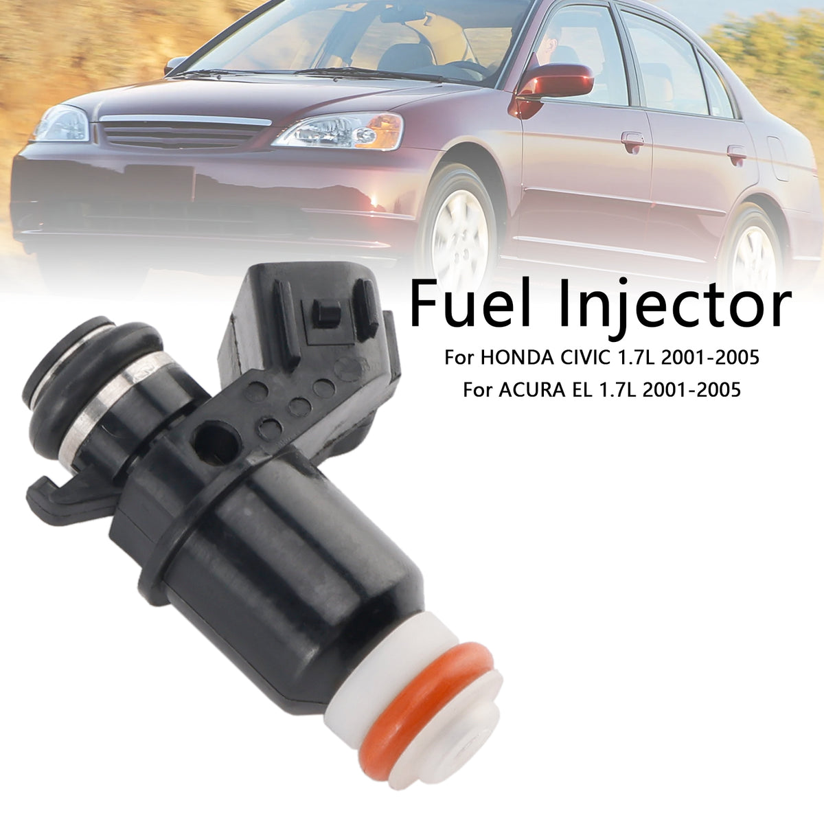 1PCS Fuel Injector 16450-PLD-003 Fit ACURA EL Fit Honda Civic 1.7L 2001-2005