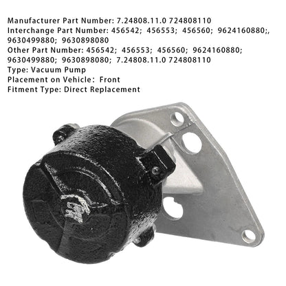 1997-2002 PEUGEOT 306 1.9D 724808110 Vacuum Pump 456542 9630499880
