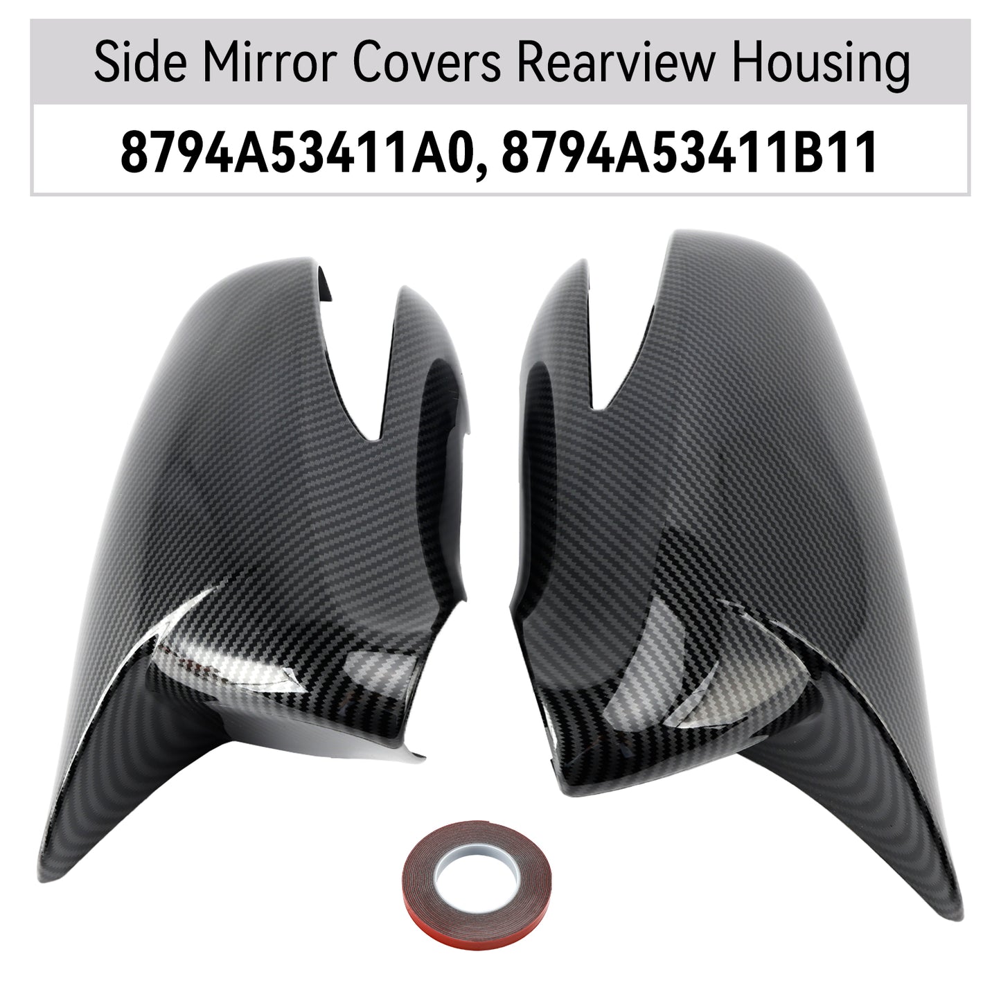 Lexus IS250 IS350 2009-2012 Side Mirror Covers Rearview Housing Carbon 8794A53411A0 8794A53411B1 Left-Hand Drive Only