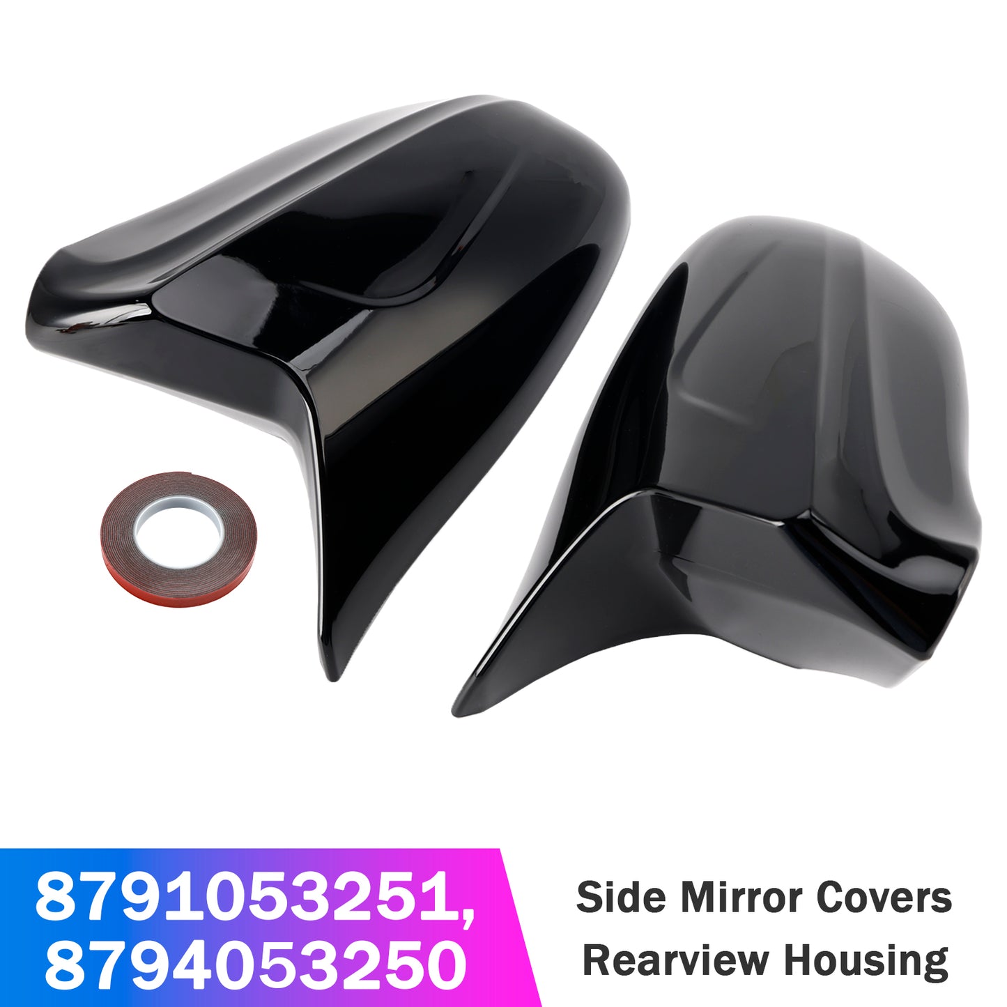 Lexus IS250 IS350 2006-2012 Side Mirror Covers Rearview Housing Black 8791053251 8794053250