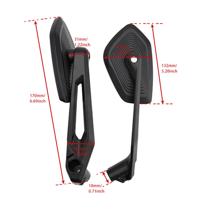 BMW R1250GS R1250GSA R1250R 2018-2025 Rearview Mirrors Left and Right Mirror 51168406498 51168406497