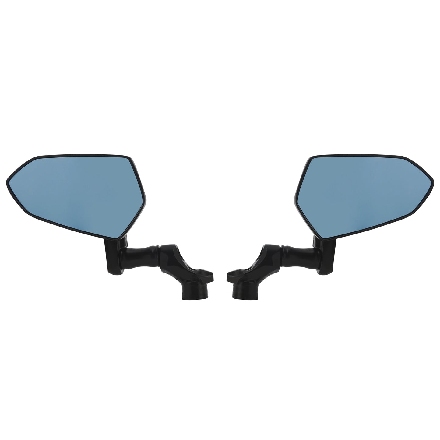 M8 M10 Mount Anti-glare Blue Glass Rearview Mirrors Universal Premium Aluminum Side Mirror