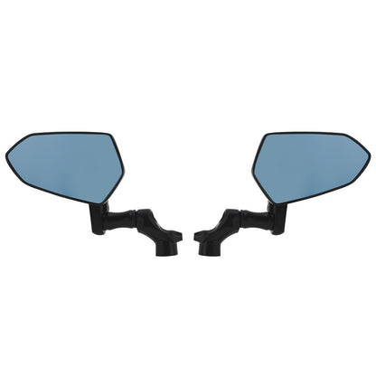 M8 M10 Mount Anti-glare Blue Glass Rearview Mirrors Universal Premium Aluminum Side Mirror