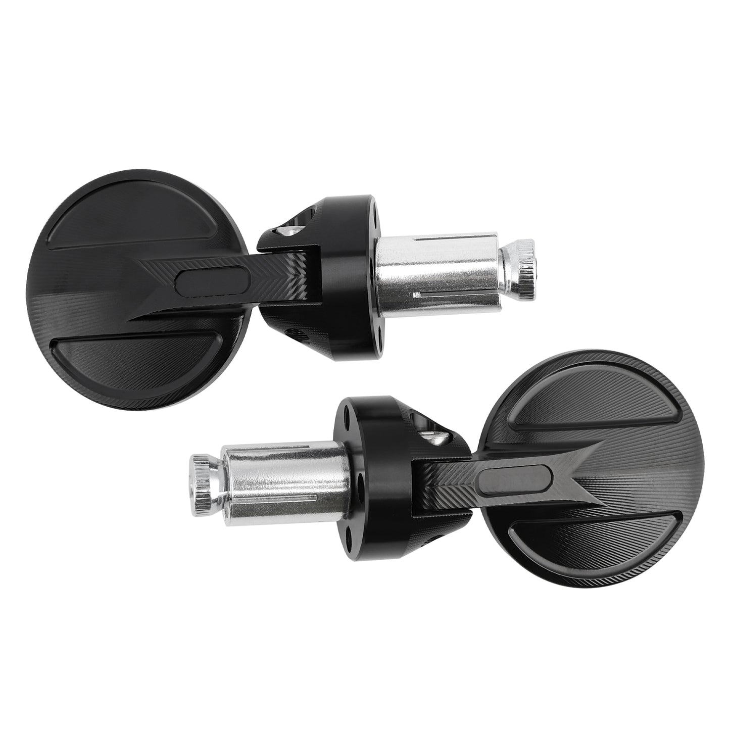 Universal 2inch 22mm Round Bar End Mirrors Billet Aluminium