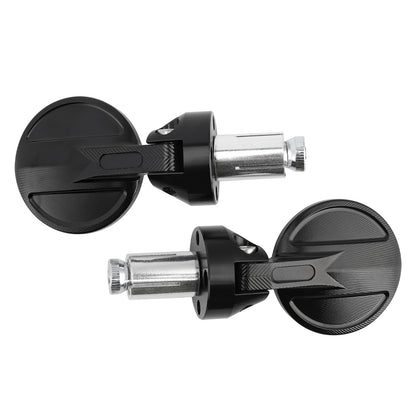 Universal 2inch 22mm Round Bar End Mirrors Billet Aluminium