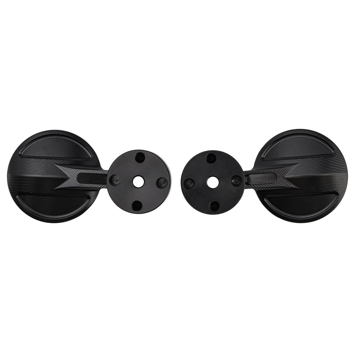 Universal 2inch 22mm Round Bar End Mirrors Billet Aluminium