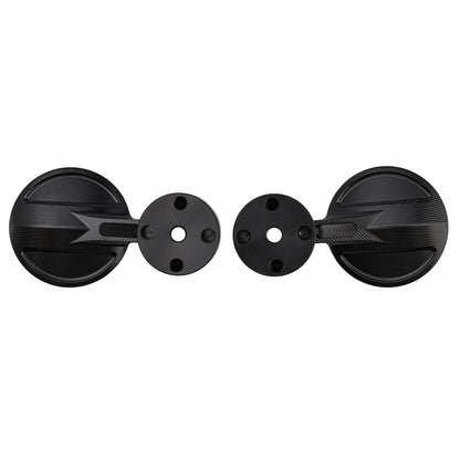Universal 2inch 22mm Round Bar End Mirrors Billet Aluminium