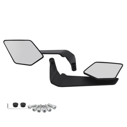 Aprilia/Tuono V4 1100 Factory M8 M10 Aluminum Adjustable Swivel Winglet Mirror Clear