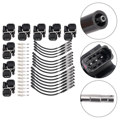 Mercedes-Benz C CL CLK ML Class 8xIgnition Coil+16Spark plug+16Wire Set UF359